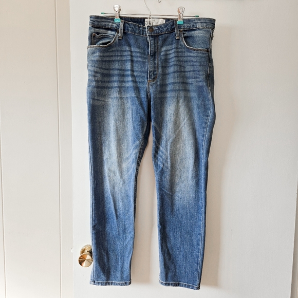 Abercrombie Super Skinny Ankle High Rise Denim Medium Wash Blue Jeans 31 12 - Picture 2 of 9
